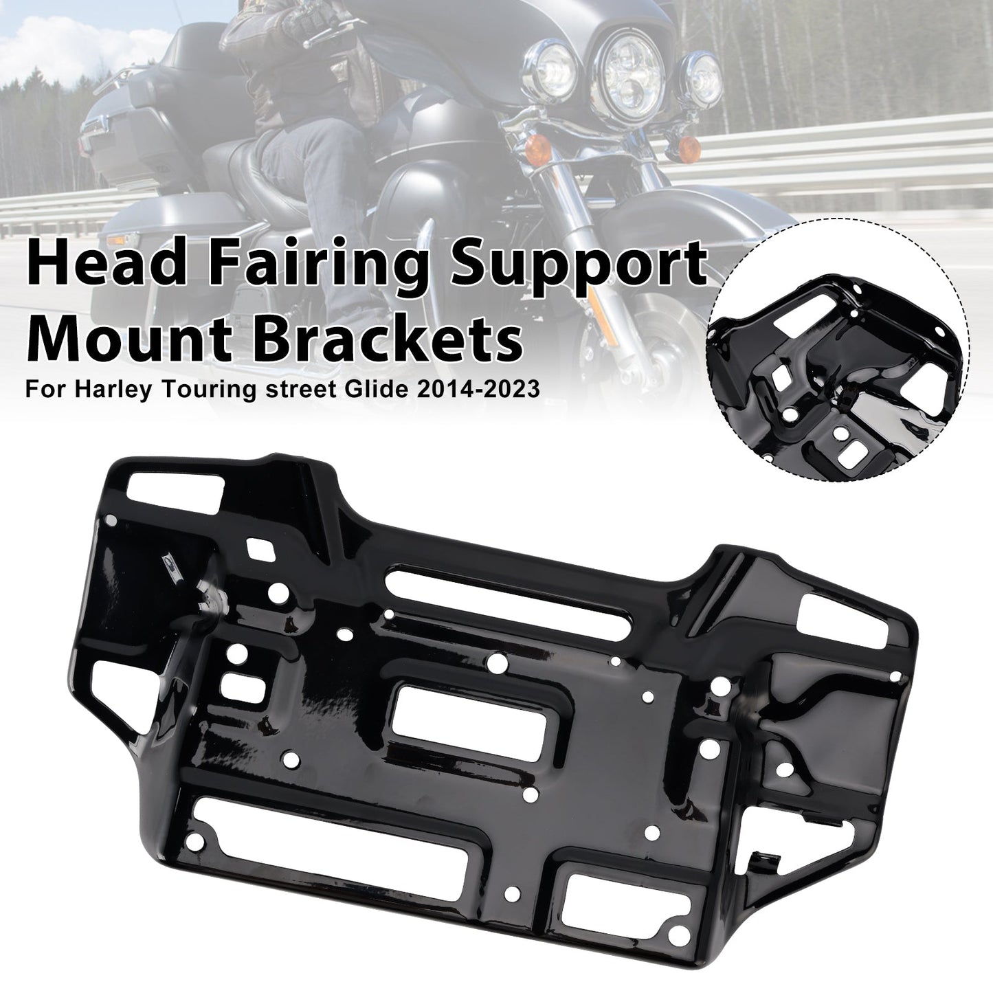 Staffe di montaggio per carenatura testa Touring Street Glide 2014-2023 57000186