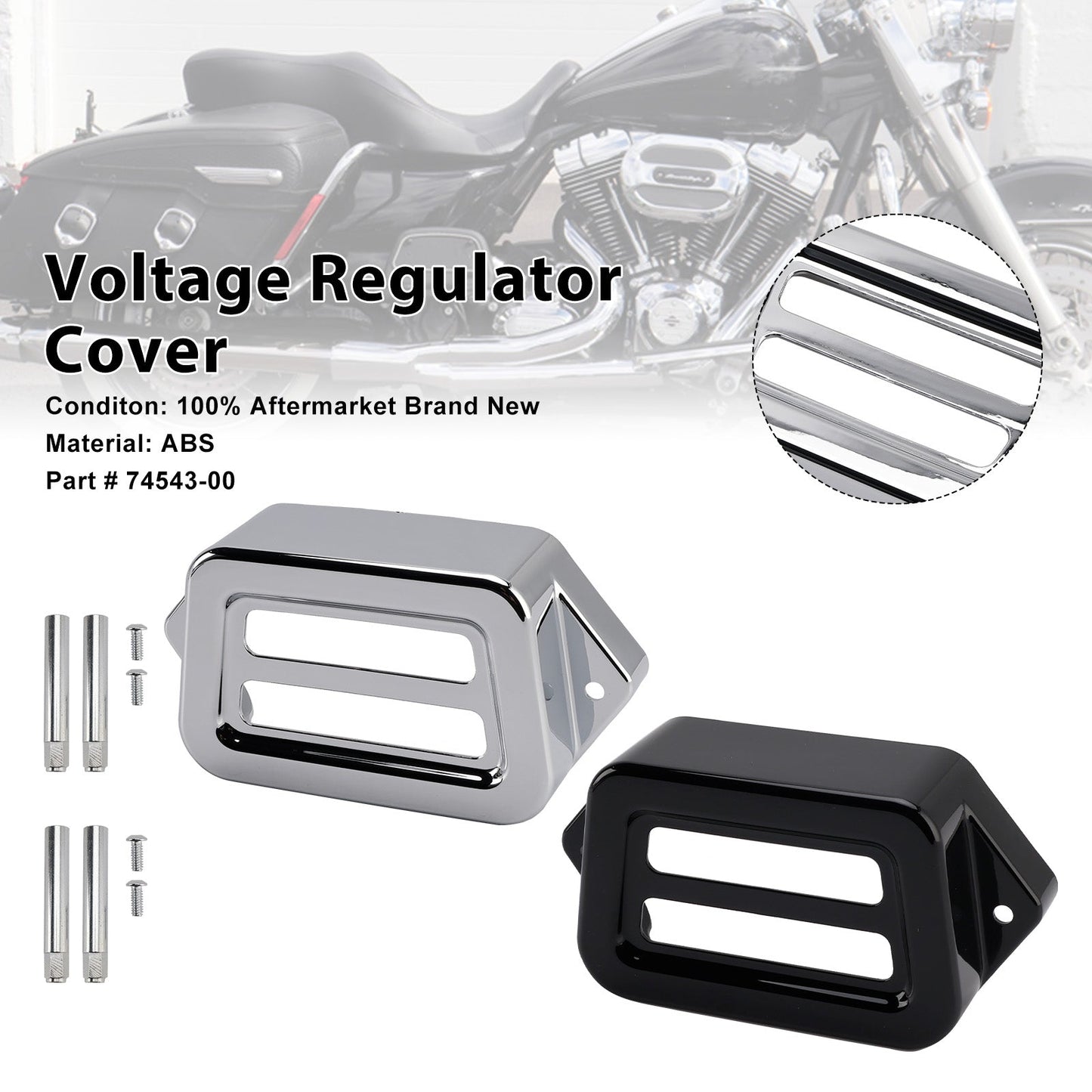 Coperchio del regolatore di tensione per Road King Electra Street Road Glide 1997-2008