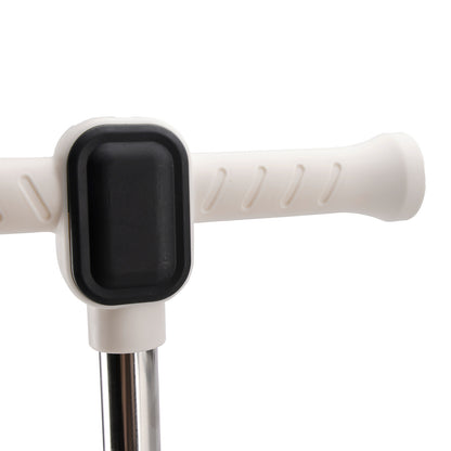 Sedile pieghevole per scooter per bambini 2 in 1, barra pieghevole regolabile a 3 ruote, nera