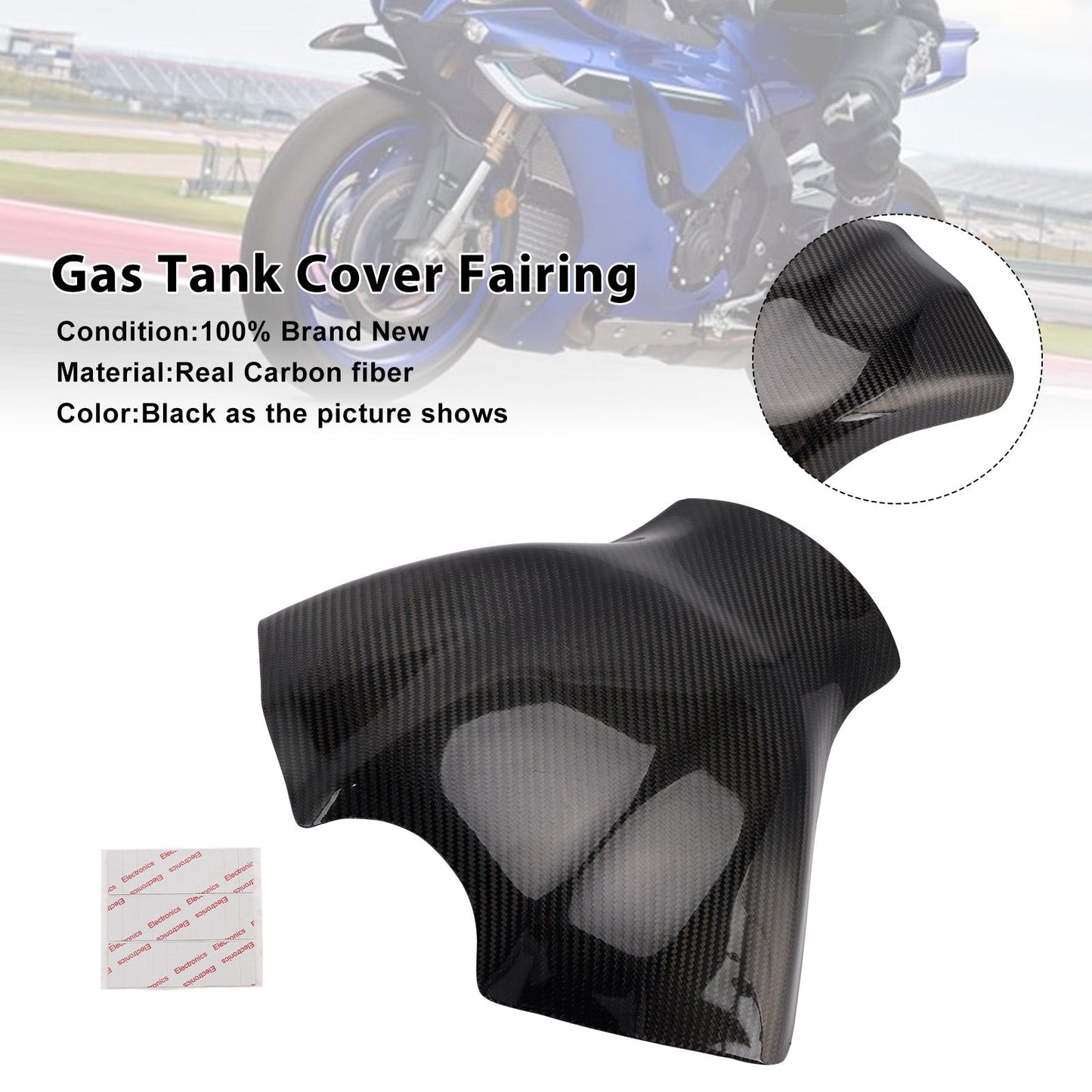Carenatura copri serbatoio in vera fibra di carbonio Yamaha YZF-R1 R1M R1S 2015-2025