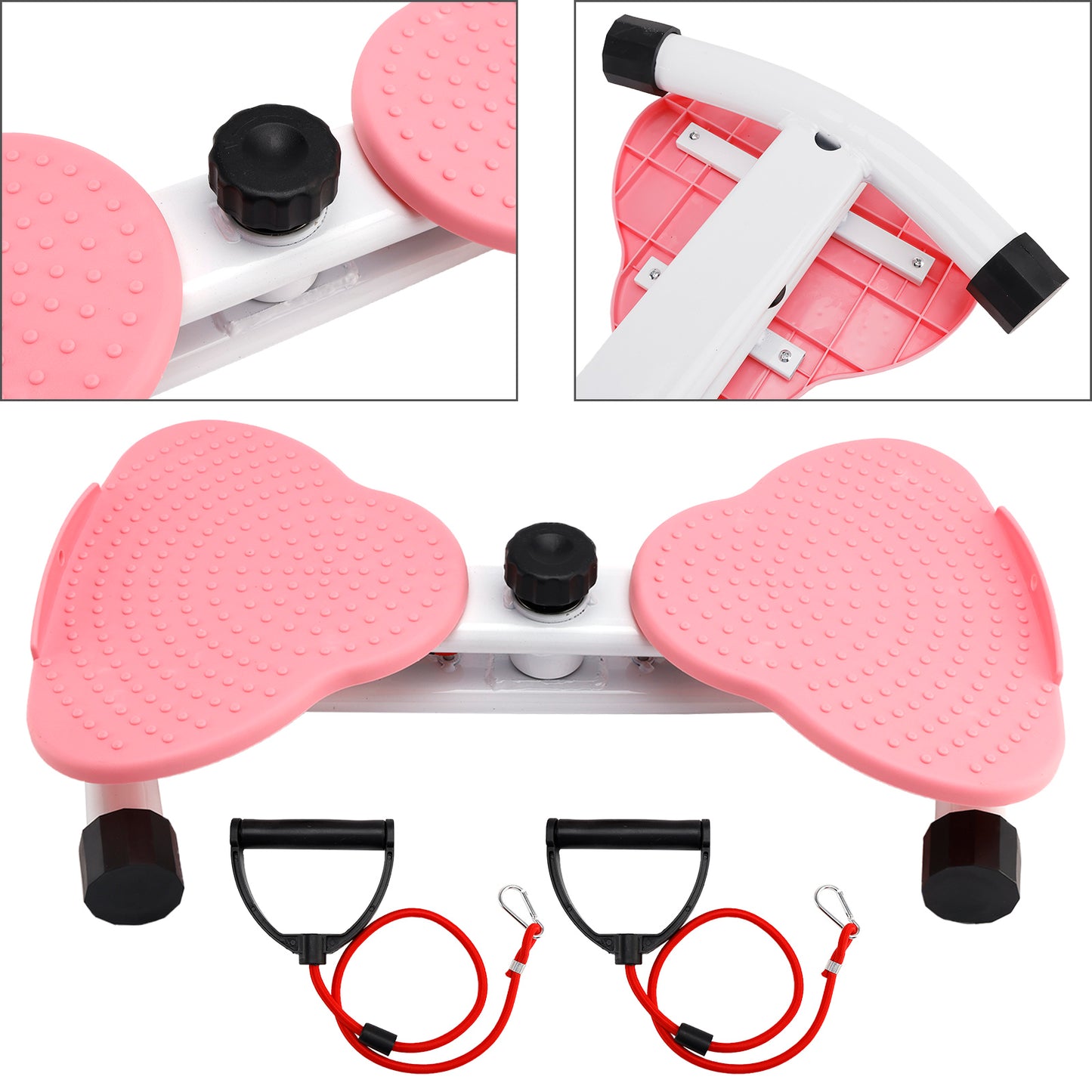 AB Twister Board, capacità 150 kg e 20 dB, ultra silenzioso, antiscivolo, per casa, palestra, attrezzatura per allenamento per donne, pancia grassa, rosa, macchina per torcere la vita, strumento fitness