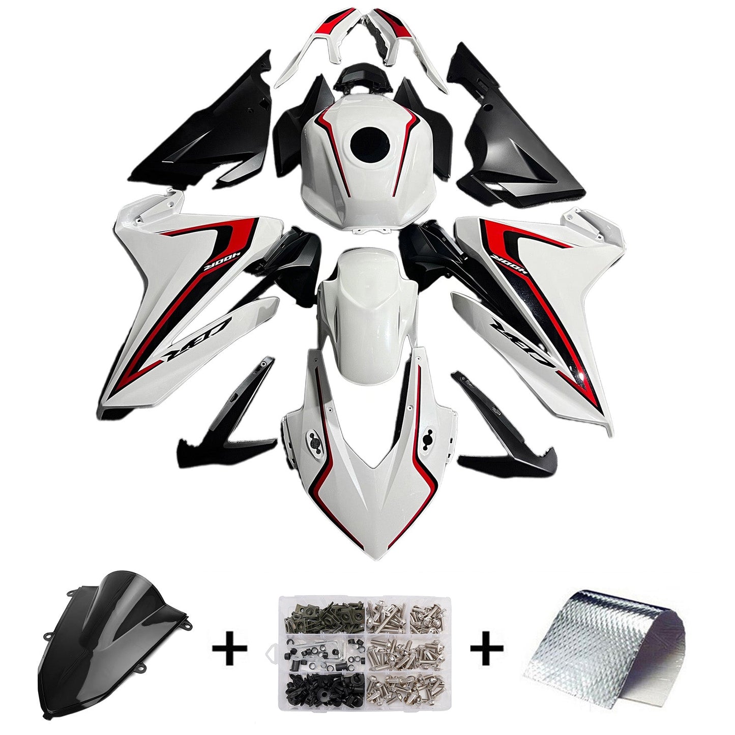 Kit di carene in plastica ABS stampate a iniezione per Honda CBR400R 2022