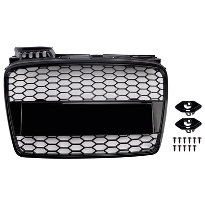 Per Audi A4 B7 2005-2008 Griglia a griglia esagonale in rete sportiva a nido d'ape stile RS4