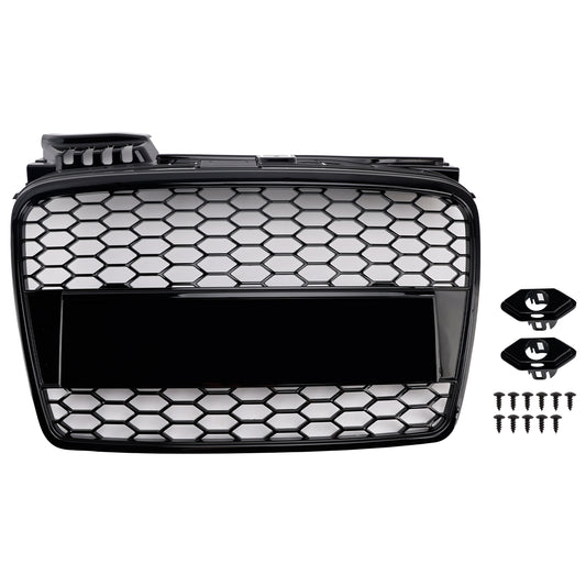 Per Audi A4 B7 2005-2008 Griglia a griglia esagonale in rete sportiva a nido d'ape stile RS4