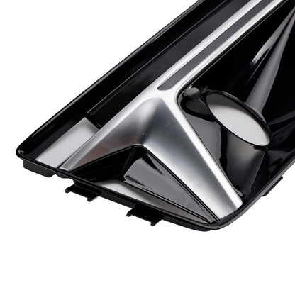 Griglia fendinebbia paraurti anteriore cromata nera (2 pezzi) per Audi A4 B9 S4 2016-2019 (2 pezzi)