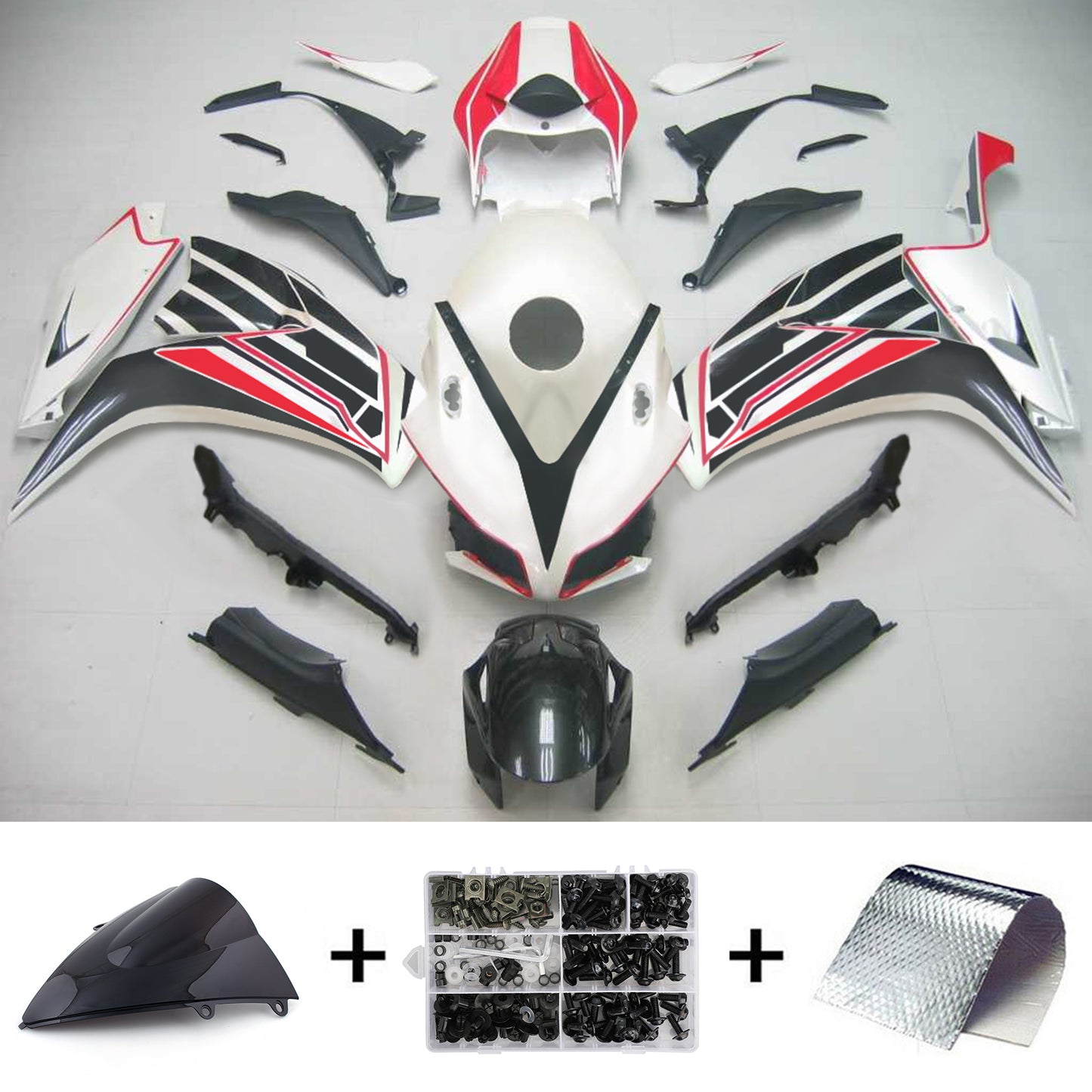 Kit carenatura Bodywork ABS di plastica per Honda CBR1000RR 2012-2016