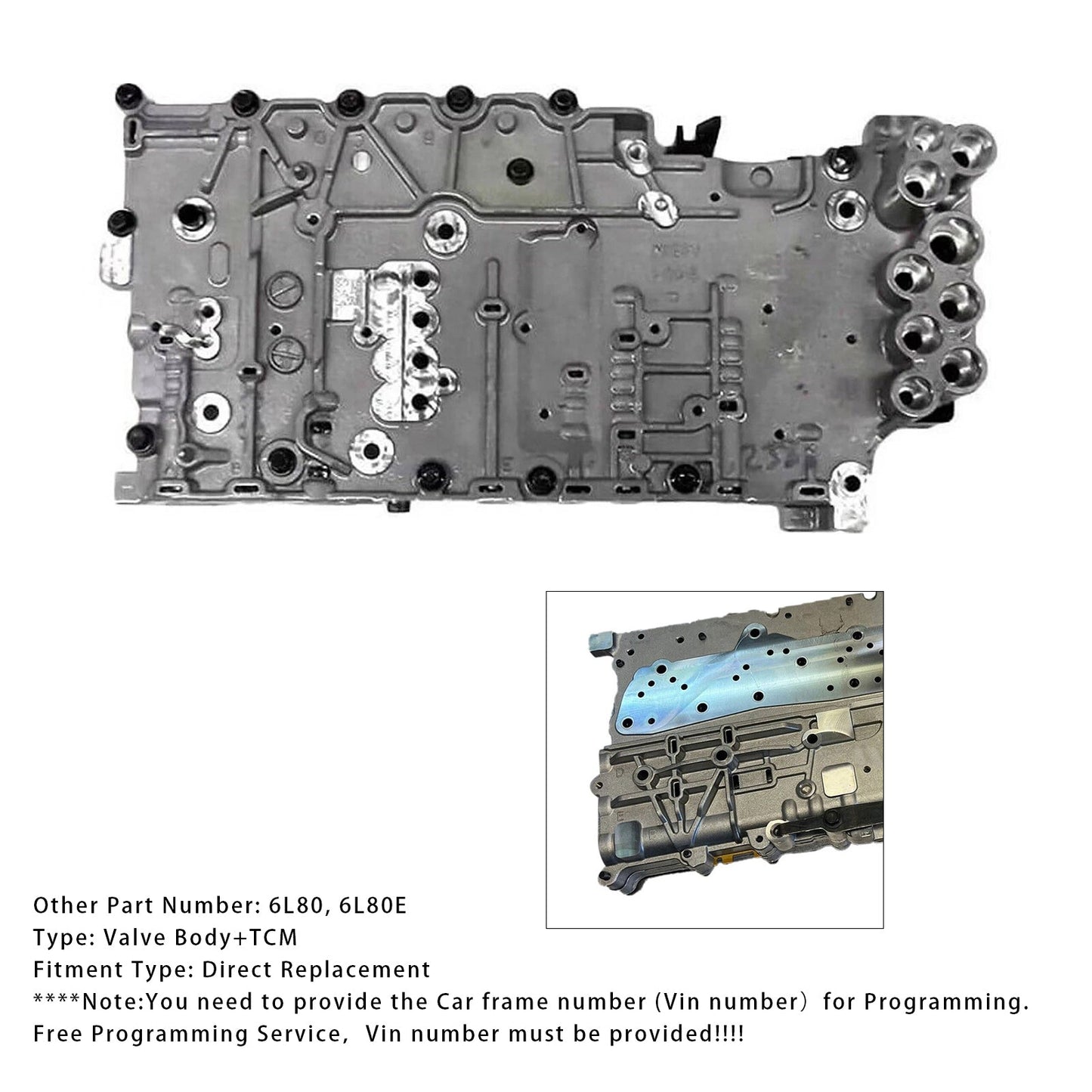 Chevrolet Tahoe 6L80 6L80E 2009-2019 Corpo valvola + modulo di controllo della trasmissione e solenoide