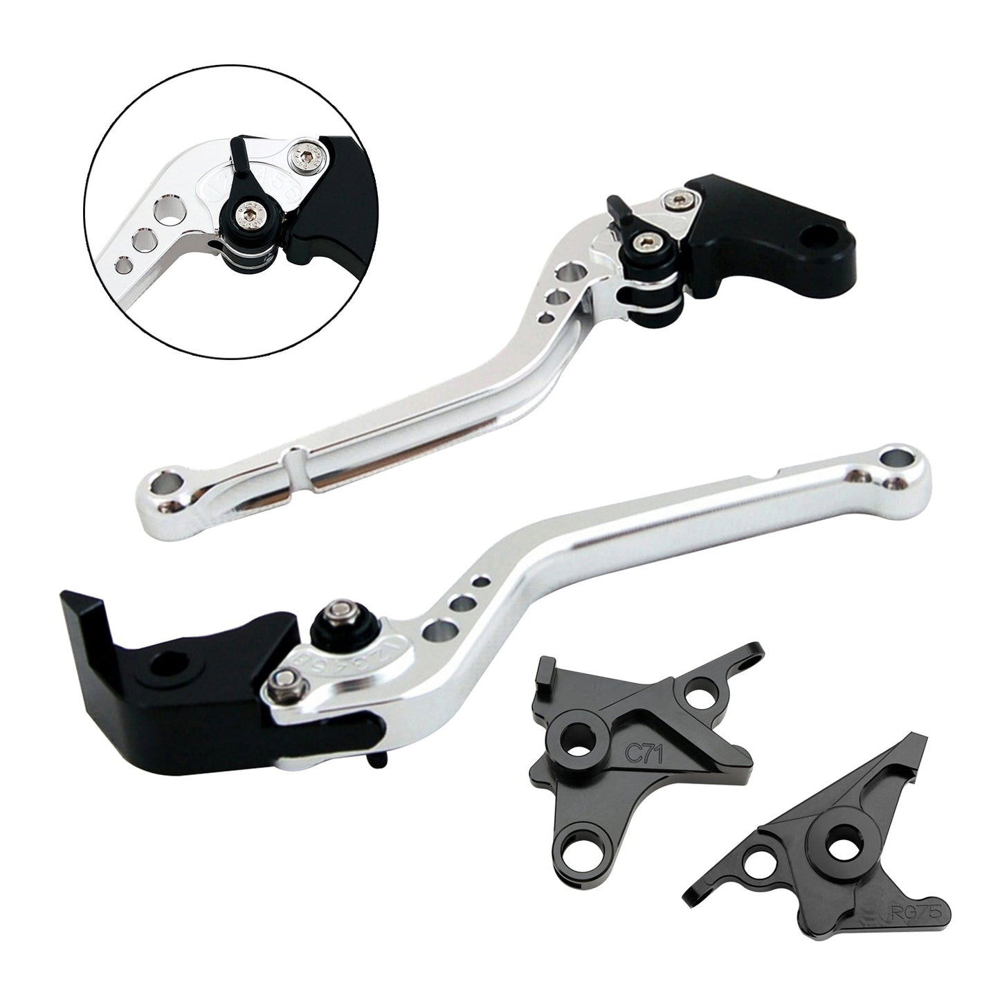Leva frizione freno lunga adatta per BMW R NINE T /PURE/RACER 2017-2023
