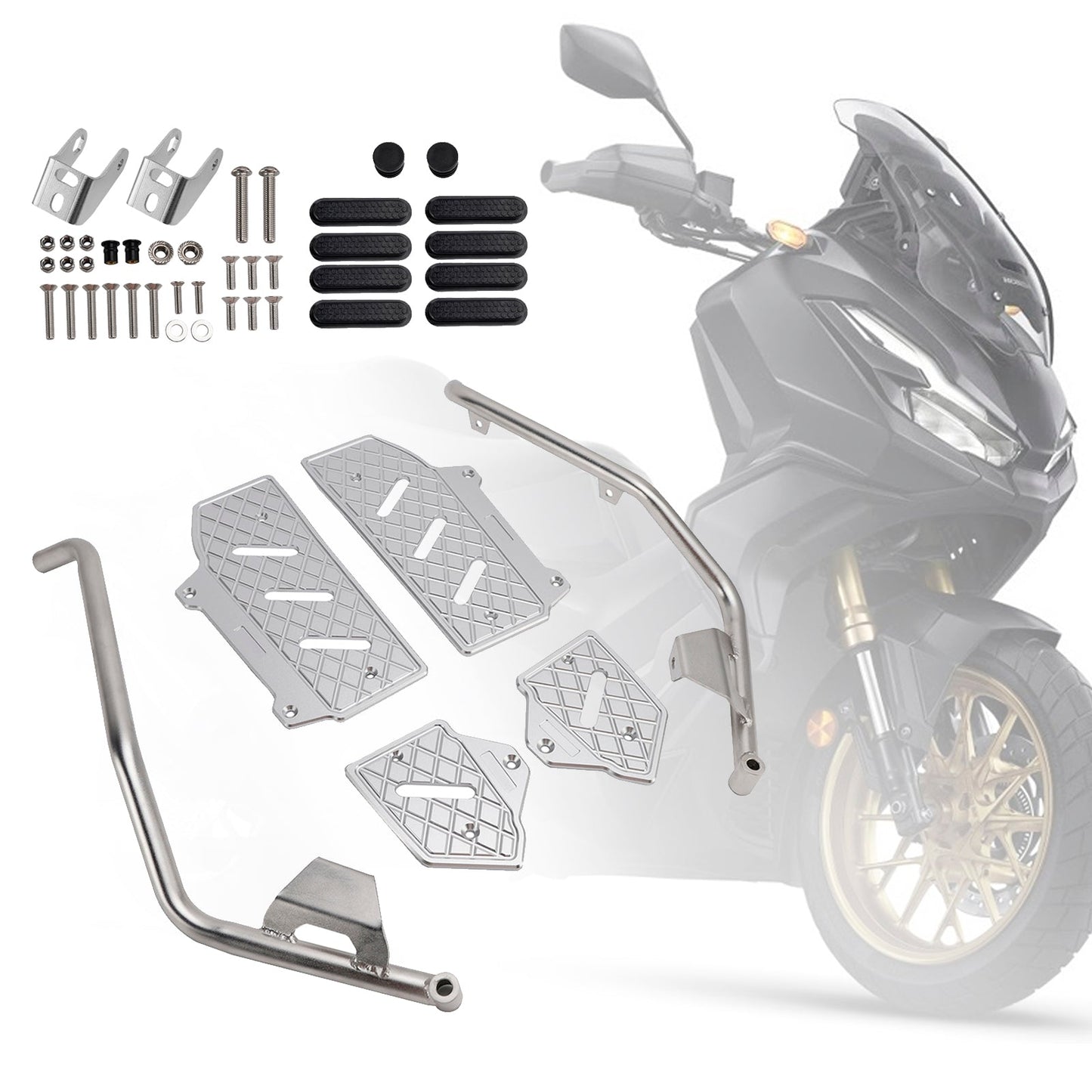 Barra di protezione inferiore per telaio di protezione motore Honda Adv350 2022-2025
