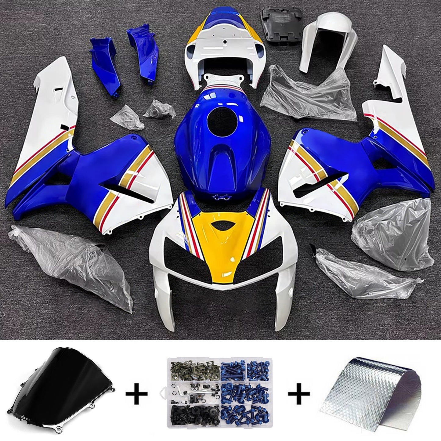 Kit di carene in plastica ABS stampate a iniezione per Honda CBR600RR 2005-2006 F5