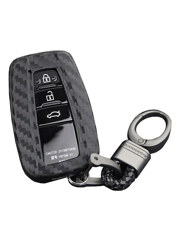 Custodia in similpelle e silicone per chiave auto con fibbia per Toyota Camry