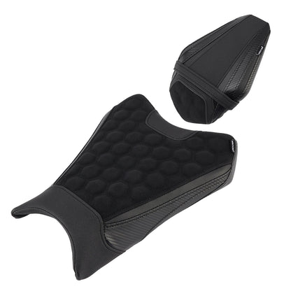 Kit cuscini passeggero Raider anteriori e posteriori per BMW R1300GS 2024-2025, colore nero.