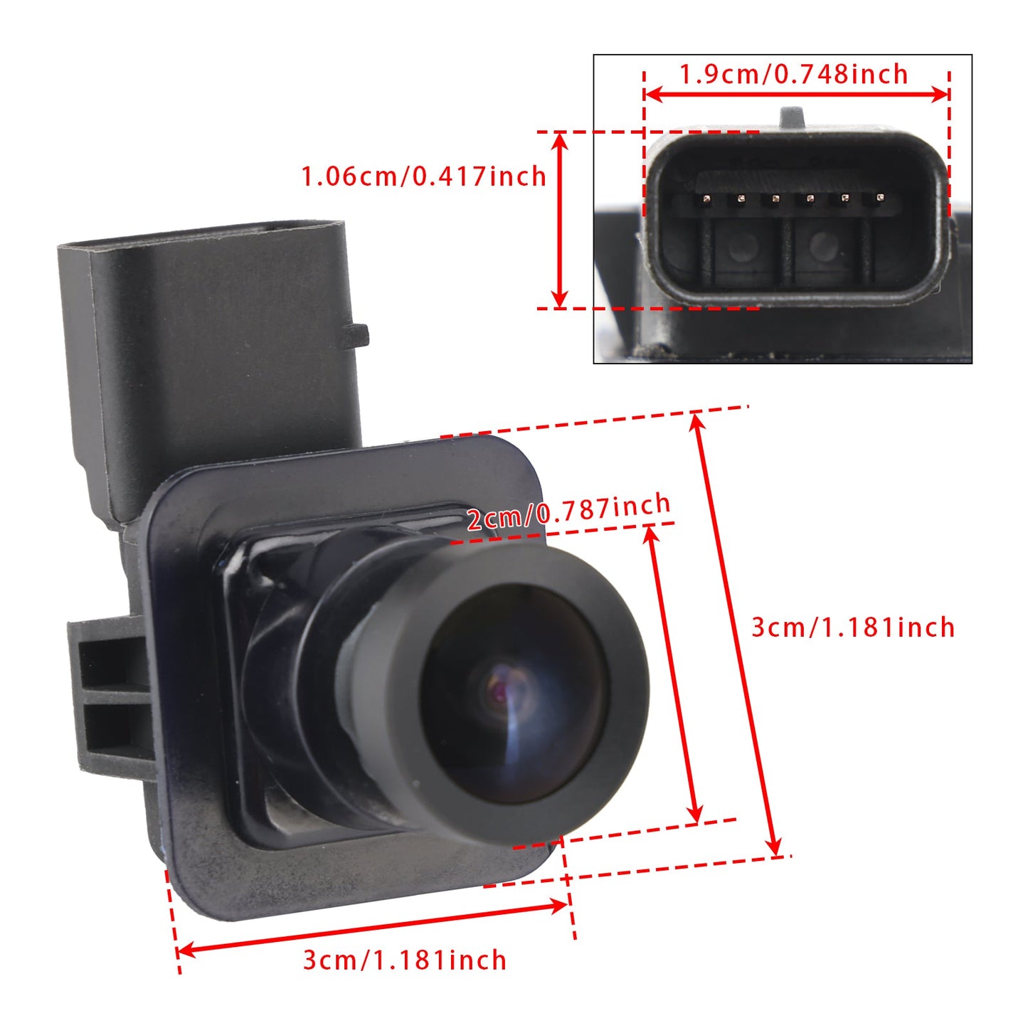 Telecamera di retromarcia posteriore con assistenza al parcheggio per Lincoln MKX 2011-2013 DT4T-19G490-AB