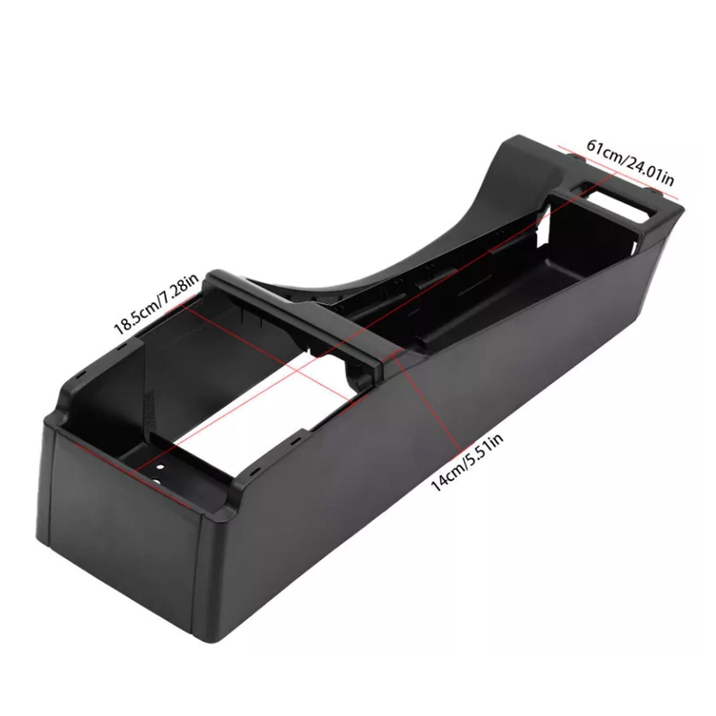 Base portaoggetti per console centrale nera BMW Serie 3 E46 4 porte 1999-2005 51168218305