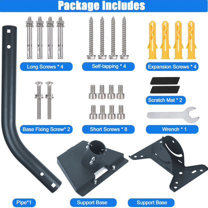 Kit di montaggio regolabile Starlink Gen 3 Mount 360° V3 per tetto, parete esterna