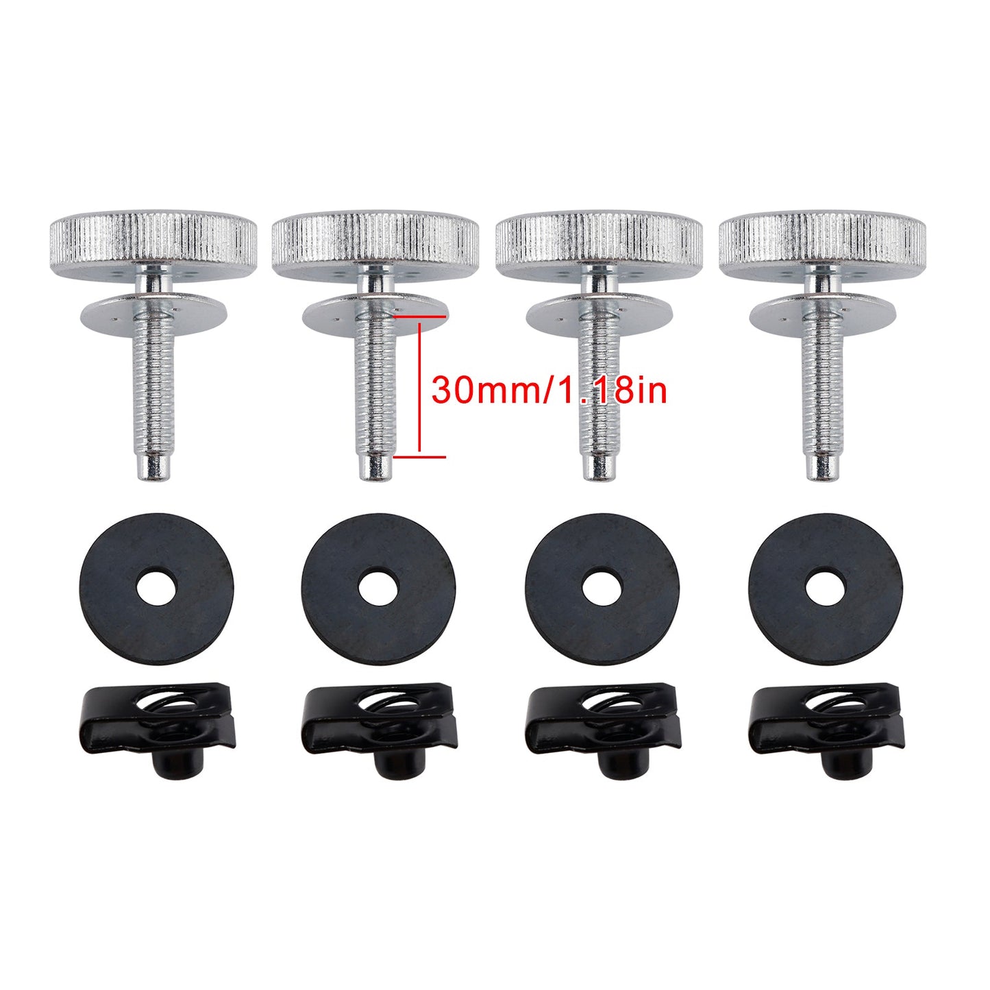 Kit di 4 bulloni di sicurezza antifurto per borse laterali per Road King Street Road Glide