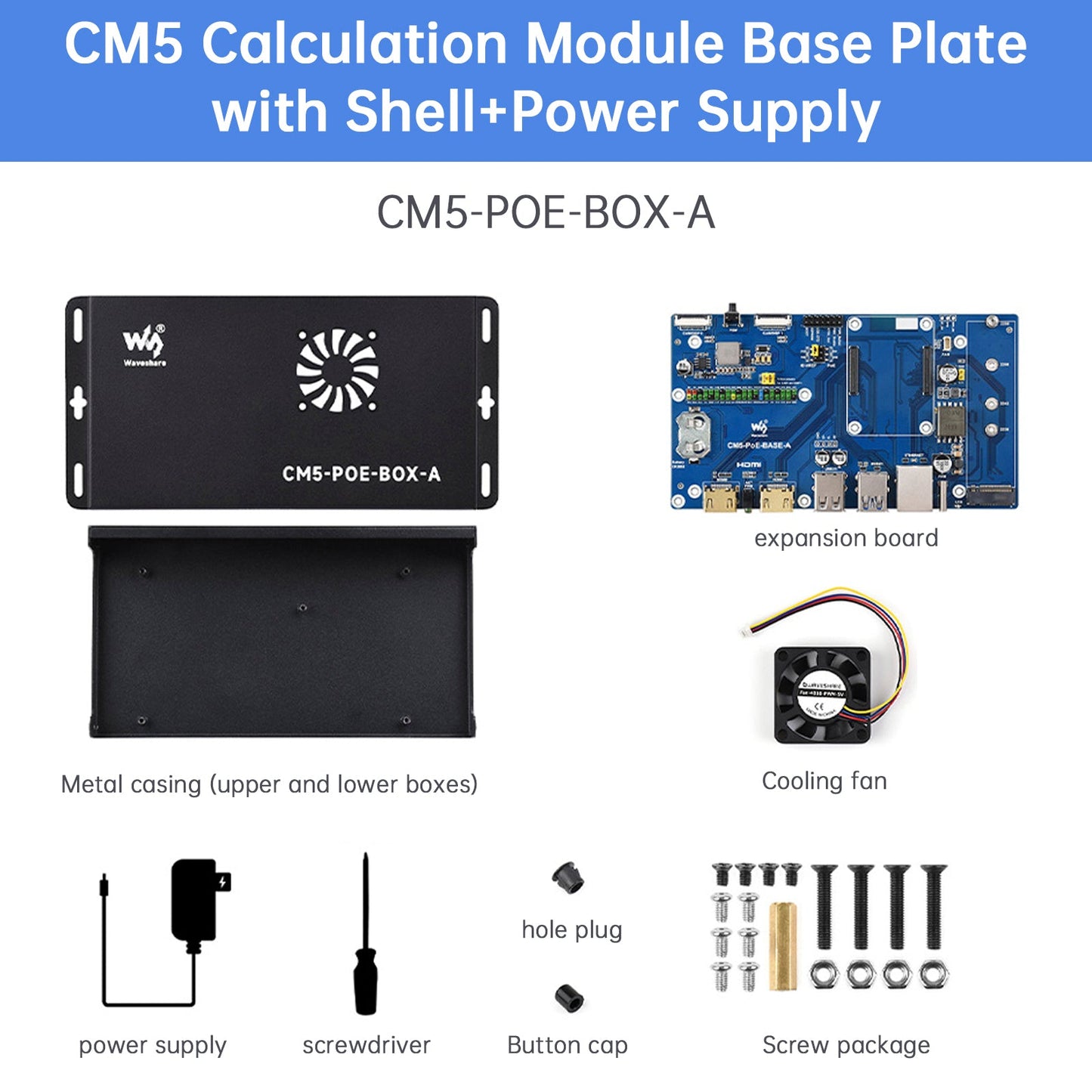 Raspberry Pi CM5 PoE Scheda di espansione Modulo di elaborazione Supporto scheda base M.2 NVMe