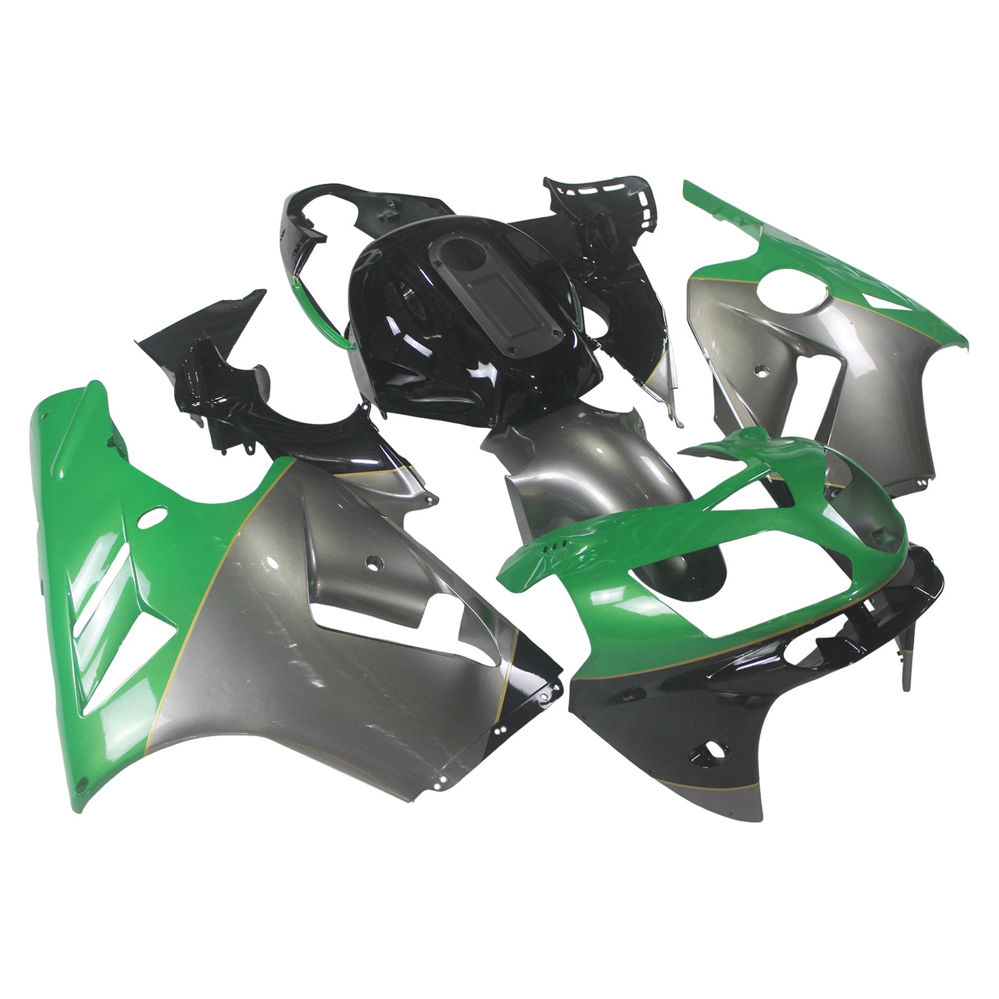 Kit di carenatura iniezione Abs di plastica adatta per Kawasaki ZX12R 2002-2005