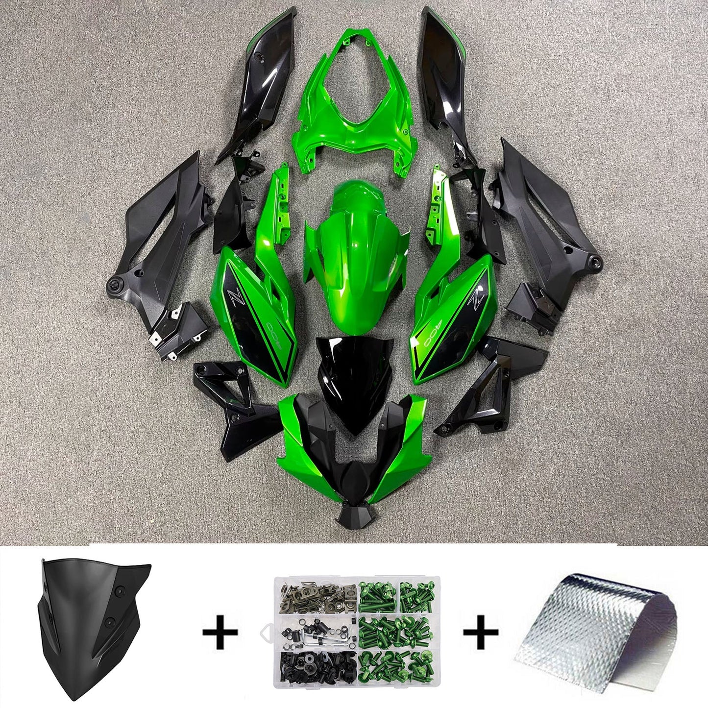 Kit carenatura iniezione in plastica ABS adatto per Kawasaki Z400 2018-2024