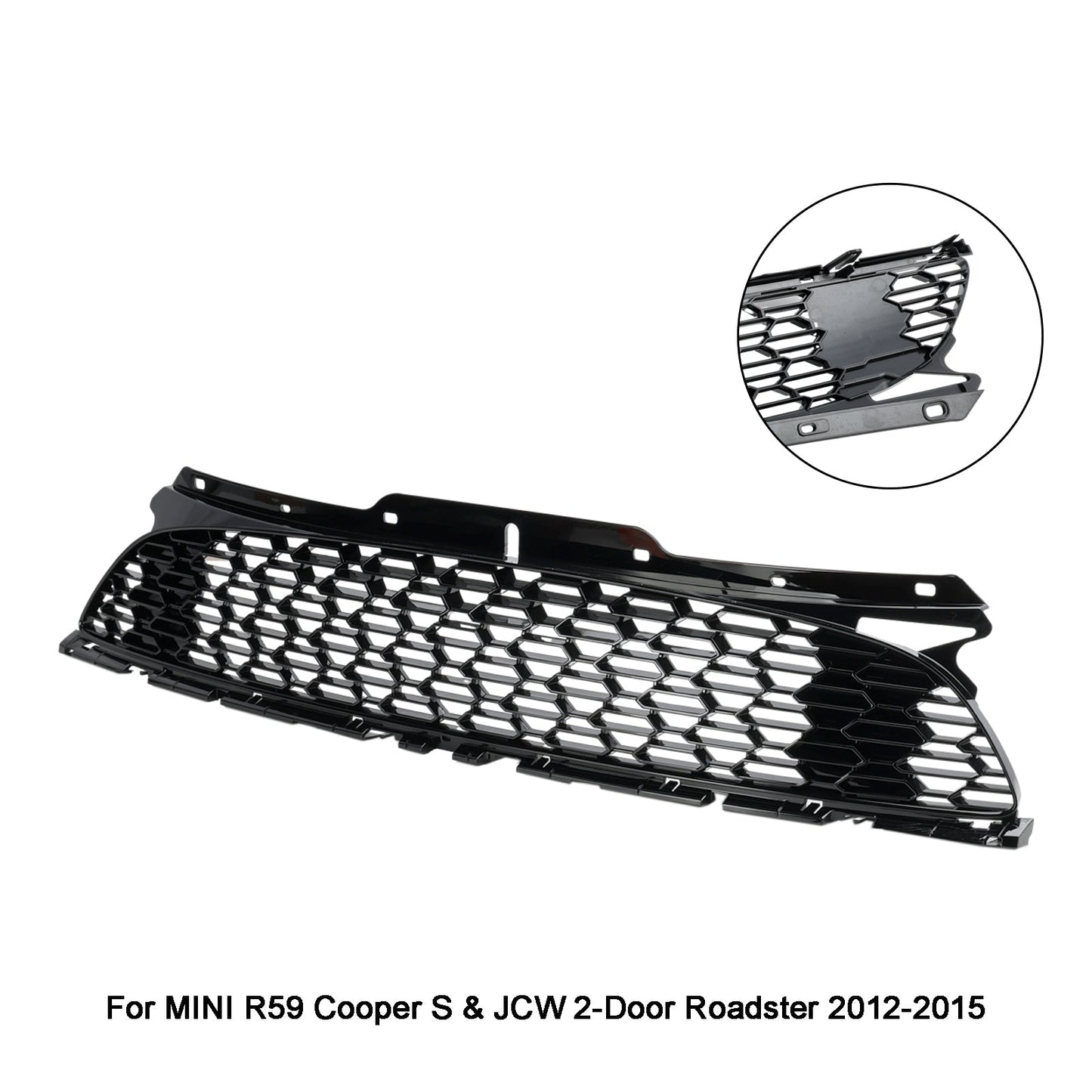 2007-2013 MINI R56 Cooper S e JCW 3 porte Hatchback paraurti anteriore nero lucido griglia griglia