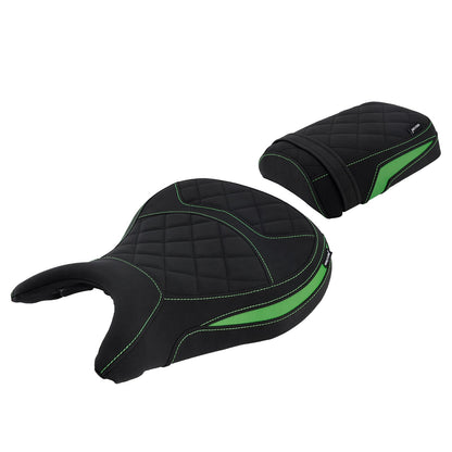 Kit sella pilota e passeggero posteriore inferiore verde per Kawasaki Eliminator 500 2024-2025