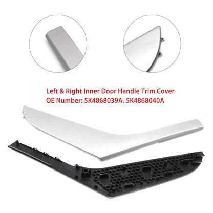 2009-2013 VW Golf 6 MK6 2 pezzi rivestimento maniglia interna porta sinistra e destra