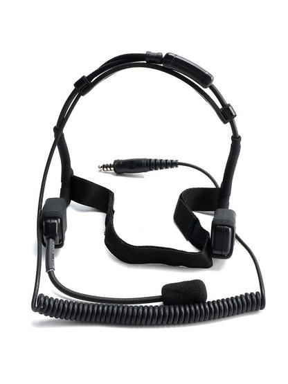 7.1-C9 Cuffie tattiche avanzate con gancio auricolare e connettore grande per montaggio posteriore, compatibili con Bone