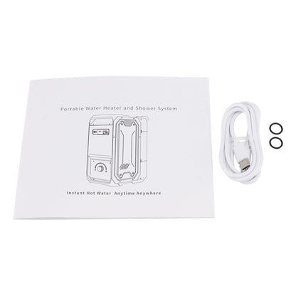Scaldabagno portatile per camper, campeggio, 7800 mAh, 3,3 ore, ricaricabile, pulizia da campeggio