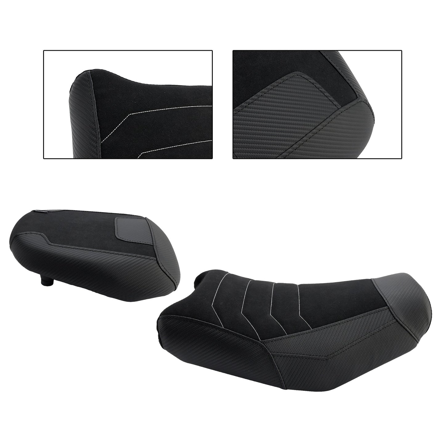 Kit di sedili posteriori neri per conducente e passeggero per Suzuki V-Strom 250Sx 2024-2025.