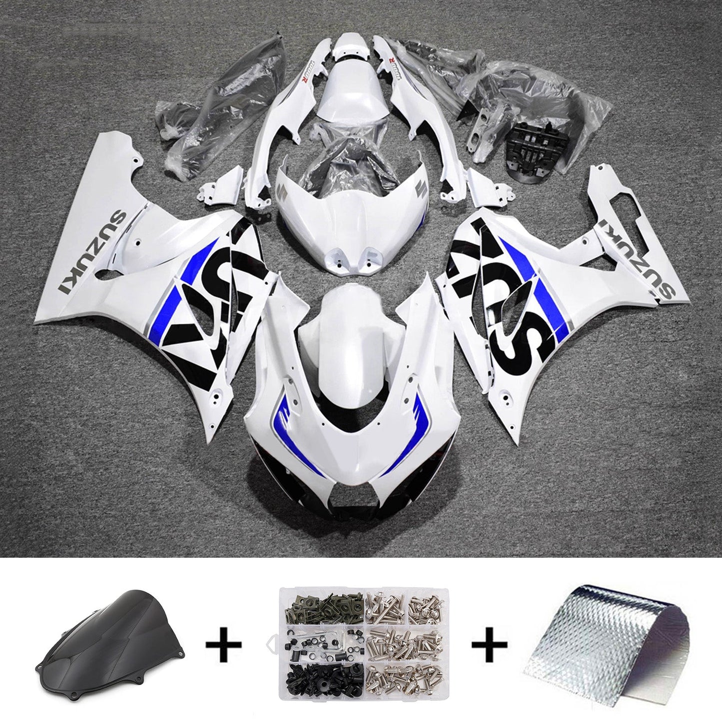 Kit carenatura iniezione plastica ABS per Suzuki GSXR1000 2017-2025 K17