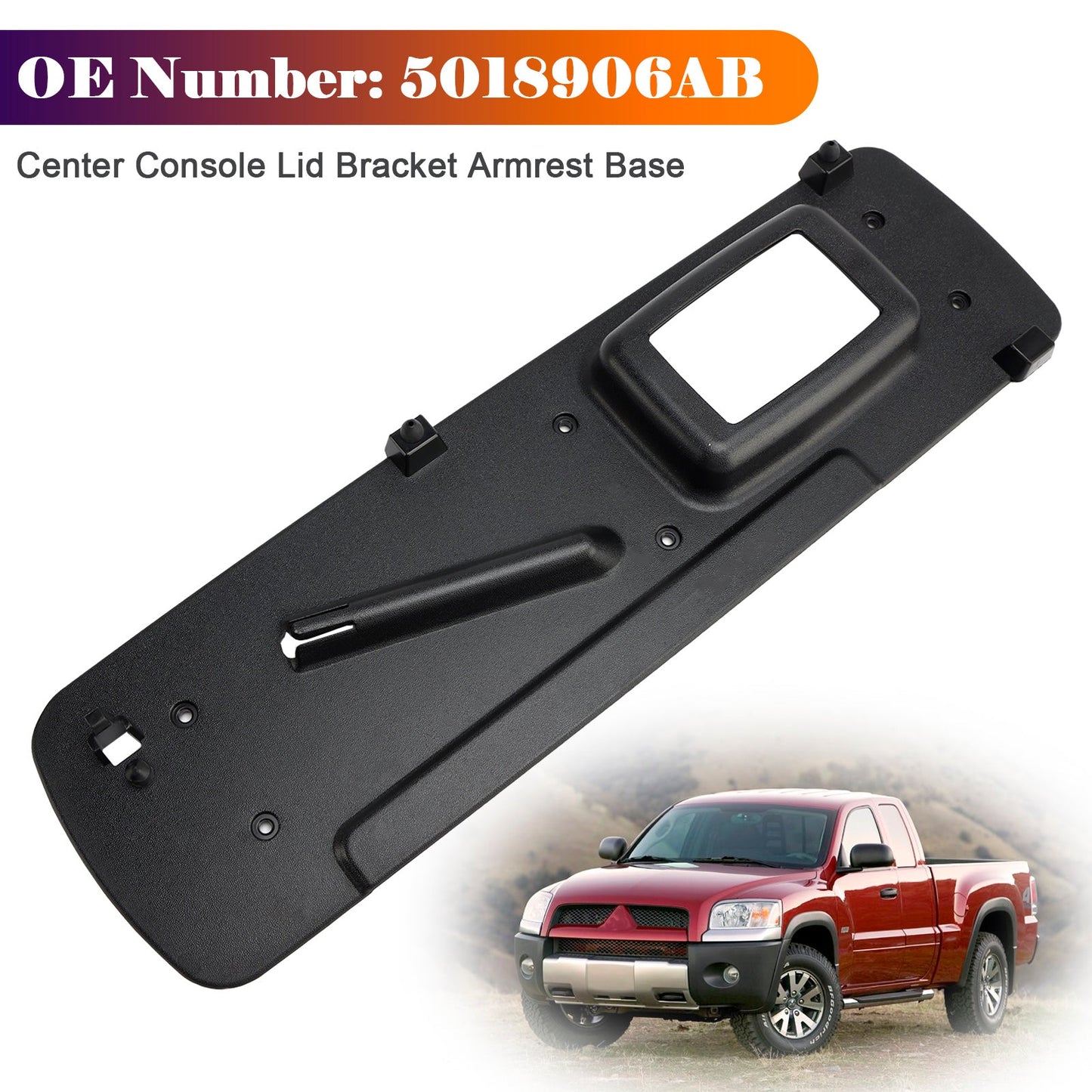 Supporto del coperchio della console centrale, base del bracciolo 5018906AB per Dodge Dakota Durango