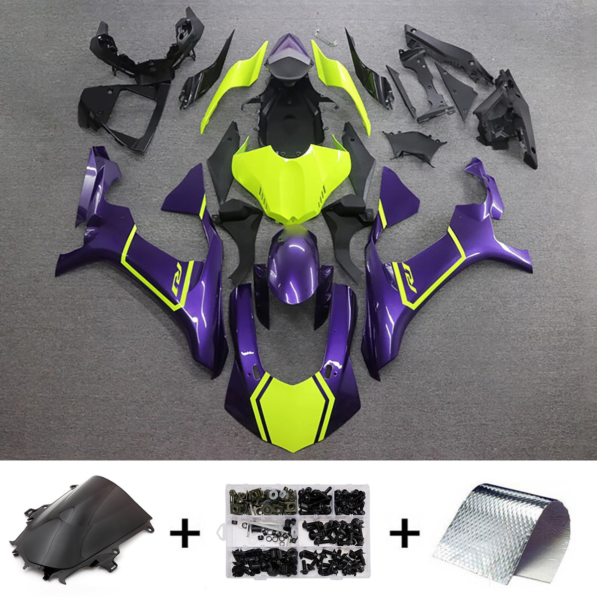 Kit carenatura in plastica ABS a iniezione adatto per Yamaha YZF 1000 R1 2015-2019