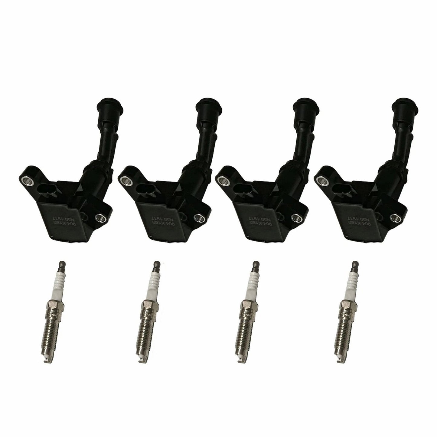 2014-2020 Per Ford Fusion l4 1.5l 4 bobine di accensione + 4 candele UF735 DS7Z12029B 4X Bobine di accensione + 4X candele