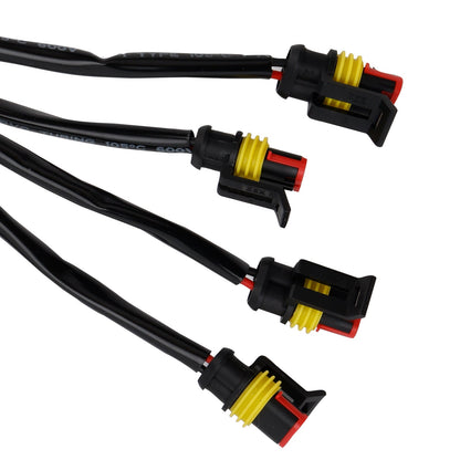 Kit luci LED per griglia anteriore Toyota Tacoma con lente gialla e luce ambra PT228-35170 2016-2023