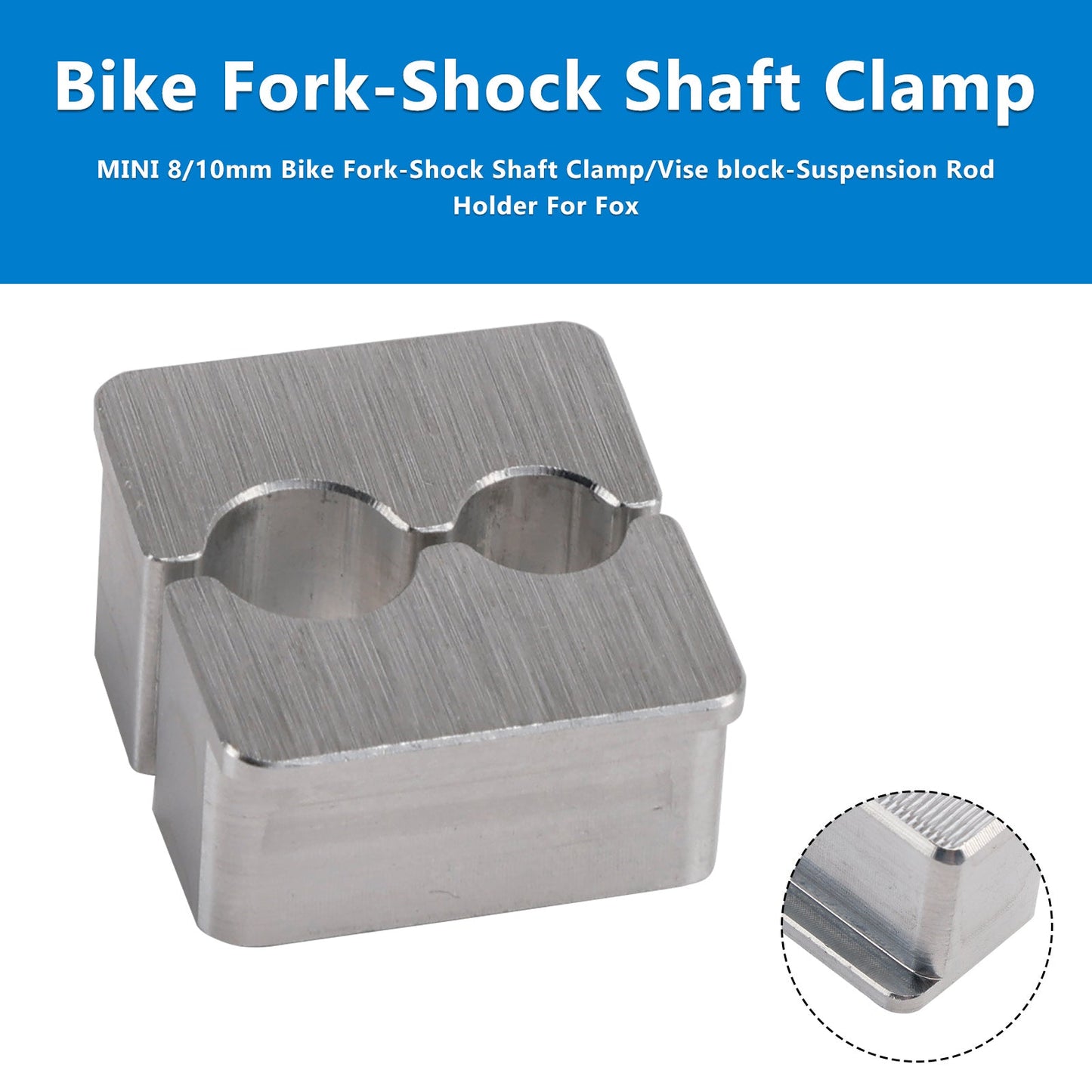 MINI 8/10mm Morsetto per forcella-stelo ammortizzatore/blocco morsa-supporto per asta di sospensione per Fox