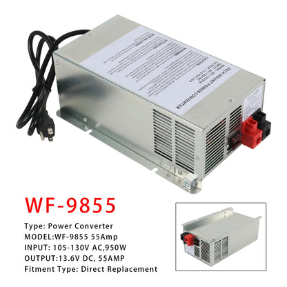 Convertitore di potenza da 55 Ampere, caricabatterie per camper, roulotte, camper 12V WF-9855