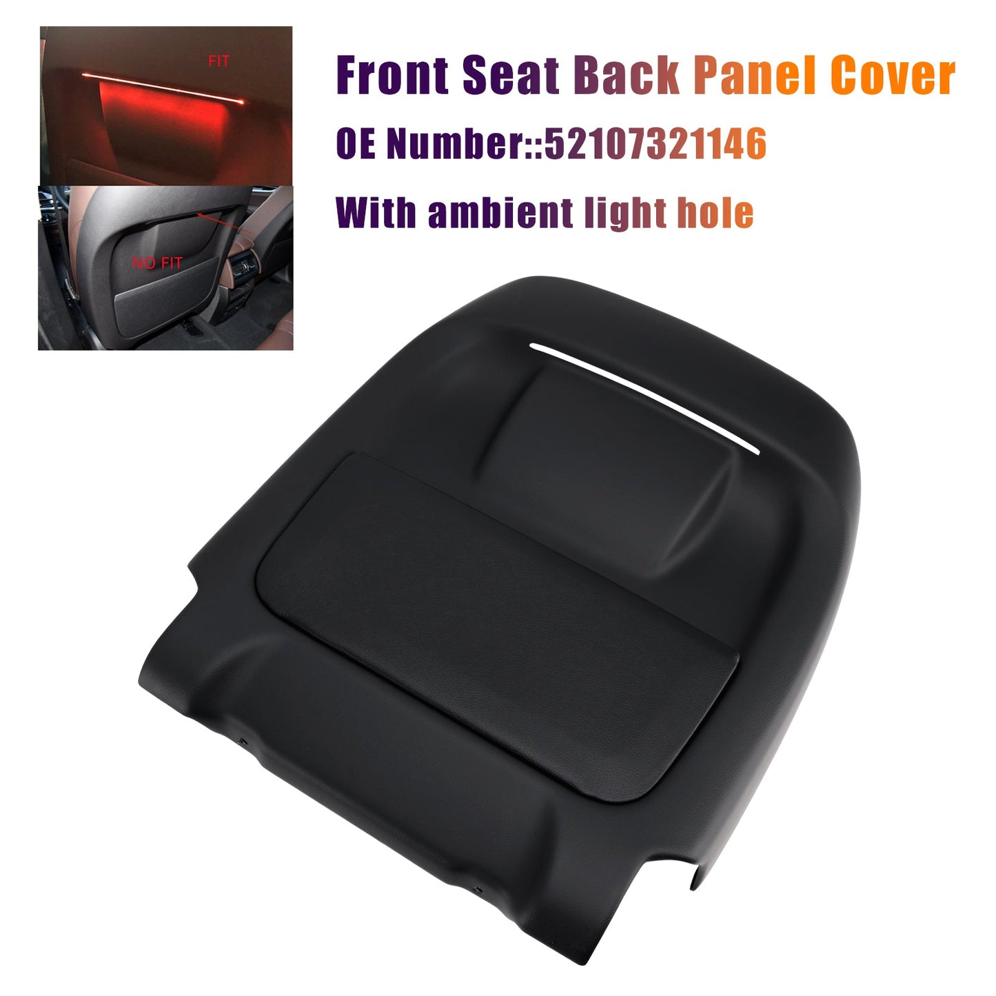 Copertura del pannello posteriore del sedile anteriore 52107321146 per BMW X5 F15 X6 M F86 2014-2018