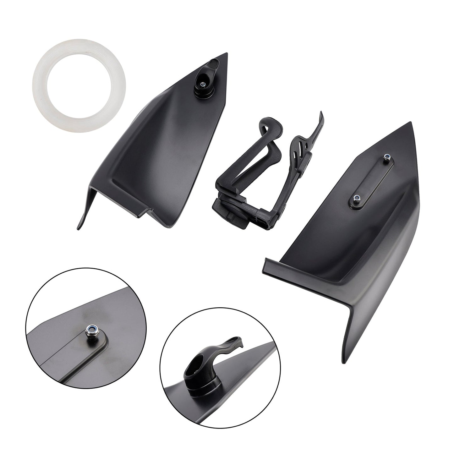 Gancio porta casco e porta bottiglia per Yamaha X-Max 300 2023-2025 nero