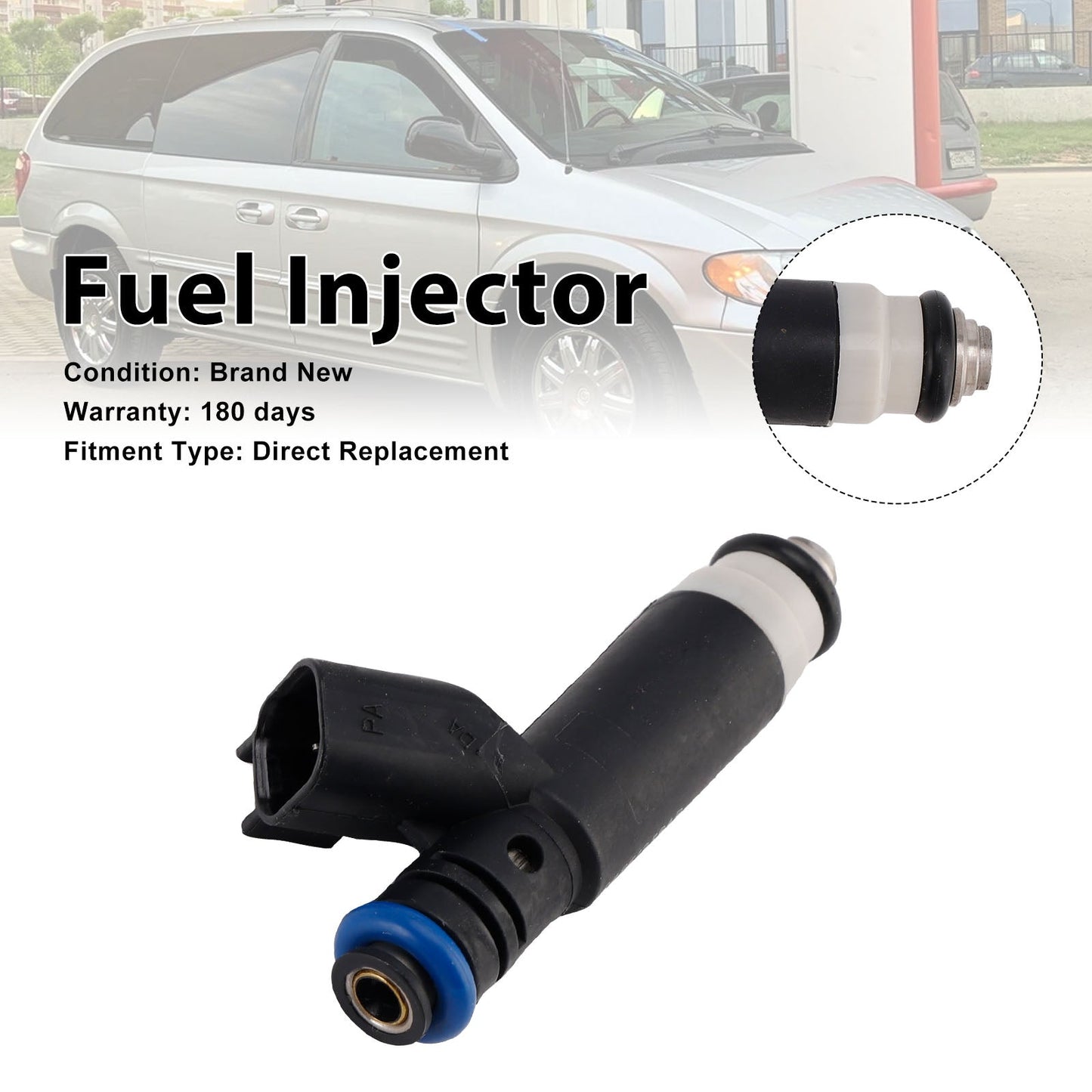 1 iniettore di carburante per Dodge Grand Caravan 3.8L V6 2003-2004 04861238AB
