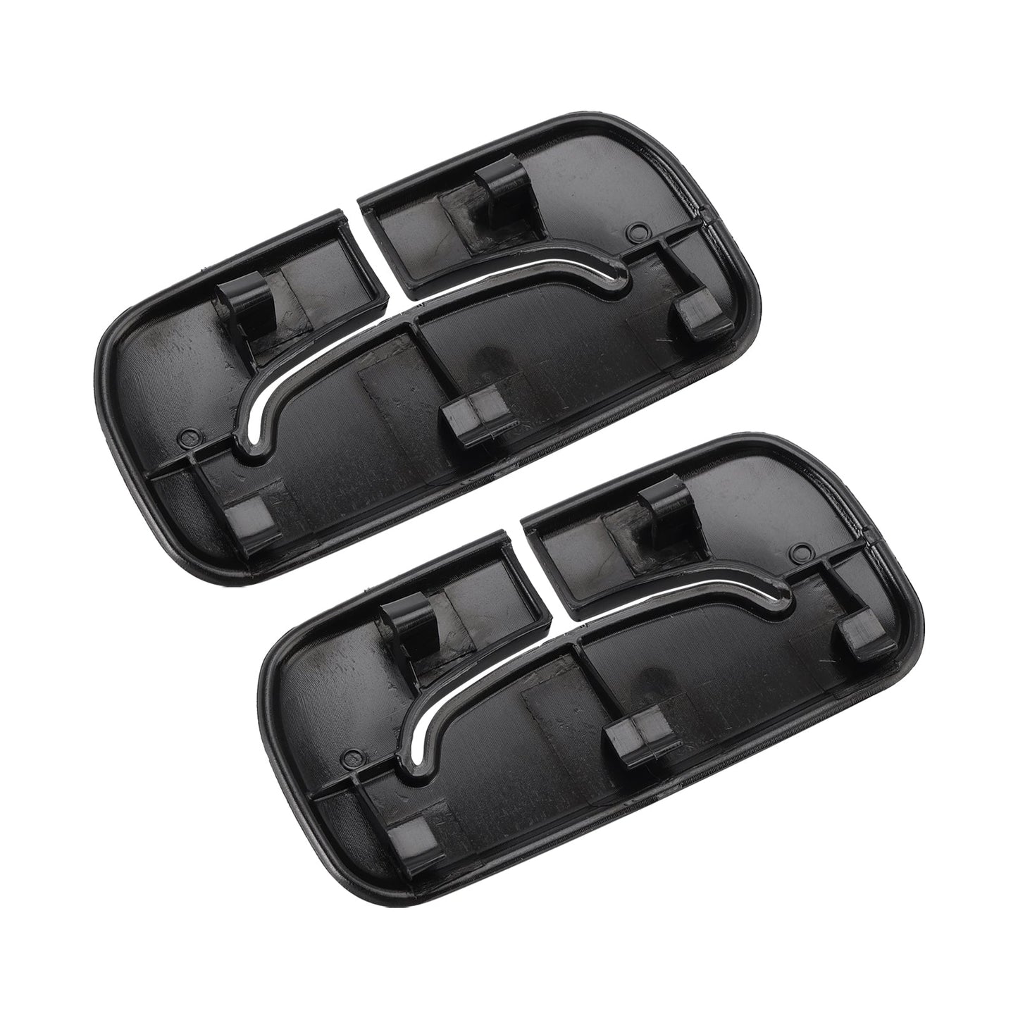 2 cornici nere per cinture di sicurezza posteriori 1AP31DX9AA per Jeep Wrangler JK 2011-2018