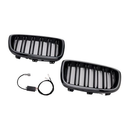 Griglia anteriore a doppio rene per paraurti BMW Serie 1 F20 F21 2012-2014 (2 pezzi) 551137239021