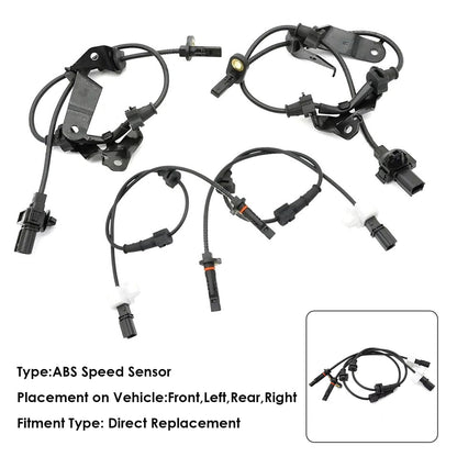 4 sensori di velocità ruota ABS anteriori, posteriori, sinistri e destri per Toyota Venza 2009-2016