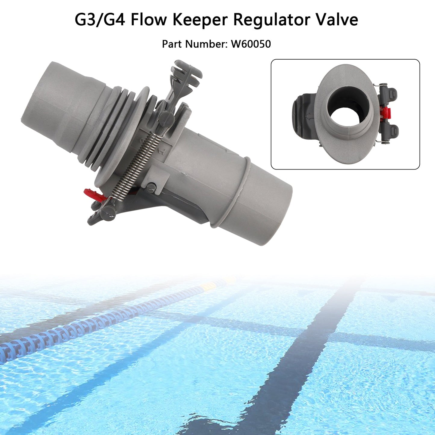 W60050 Valvola regolatrice Flowkeeper per pulitore automatico per piscine W03000TR W01698 W70482