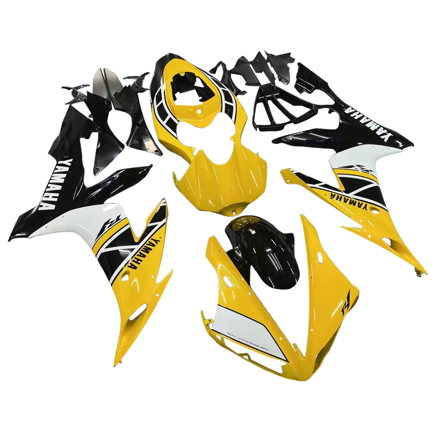 Kit carenatura per carrozzeria addominali di plastica per Yamaha YZF 1000 R1 2004-2006