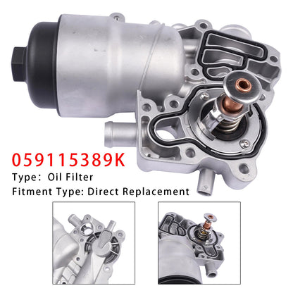 2013-2017 Audi Q5 3.0T Diesel CDUD,CGQB,CPNB,CTBC,CTBA,CVUB,CVUC,DEHA Alloggiamento filtro olio Radiatore olio 059115389K