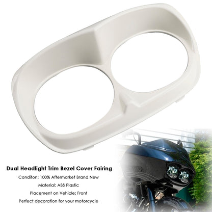 Copertura della cornice del faro anteriore doppio per Road Glide 1998-2013