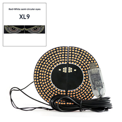 Luce LED dinamica per camion e auto con occhio del diavolo a schermo LED