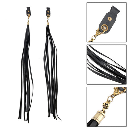 Decorazione leva freno manubrio nappa nera per Dyna Road Glide Road King