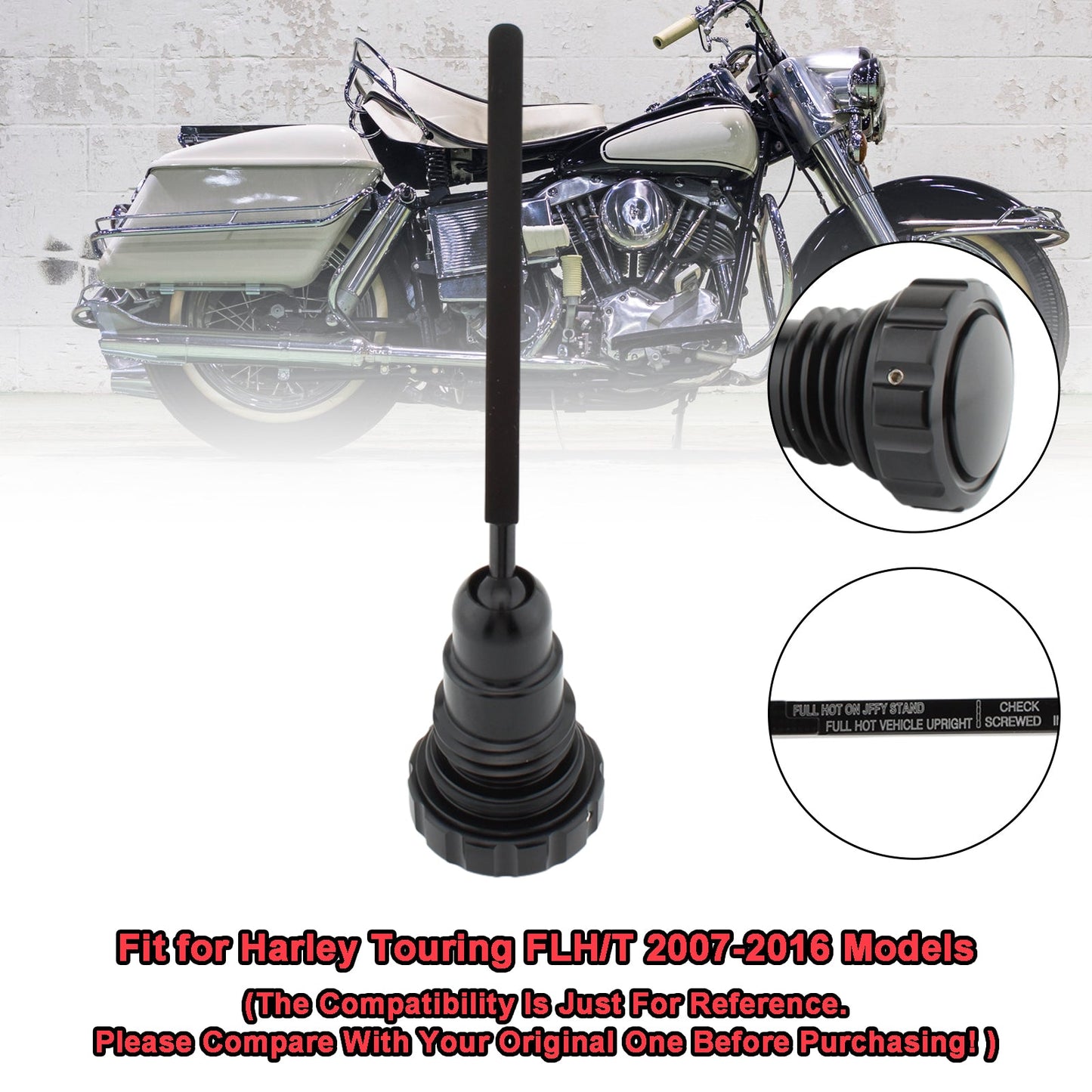 Modelli Harley Touring FLH/T 2007-2016 Tappo del tappo del serbatoio dell'astina di livello olio per Touring FLH/T