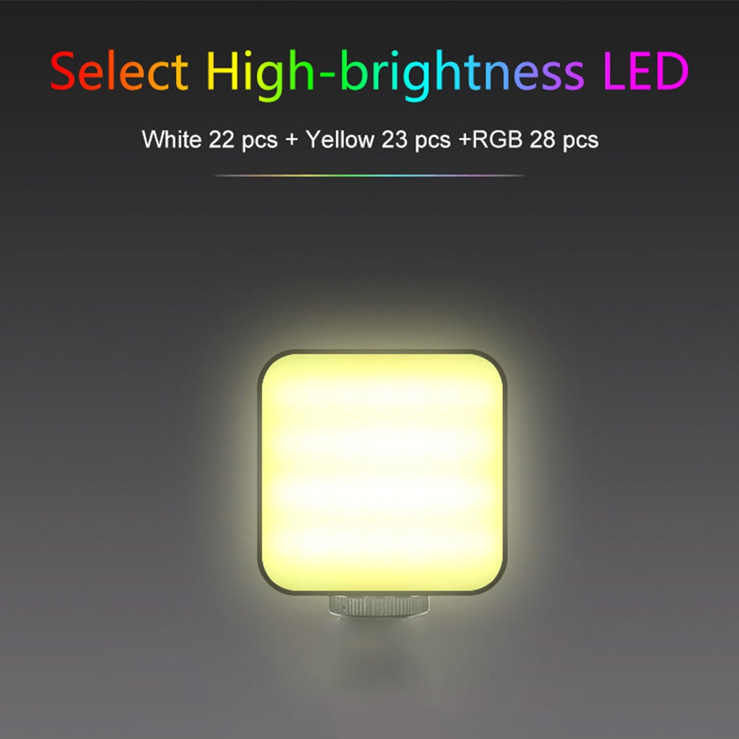 W64 RGB LED Video Luce Riempimento Luce Videocamera Cellulare Bellezza Dal Vivo All&#39;Aperto